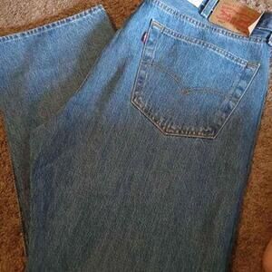 New Mens Levis Blue Jeans 501 Regular Thigh Straight Leg Size 40 X 29 005010193